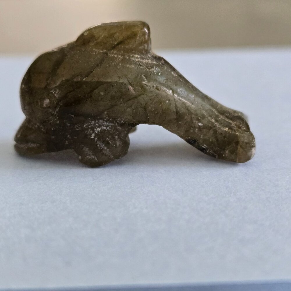 20CTS LABRADORITE CARVED DOLPHIN SMALL